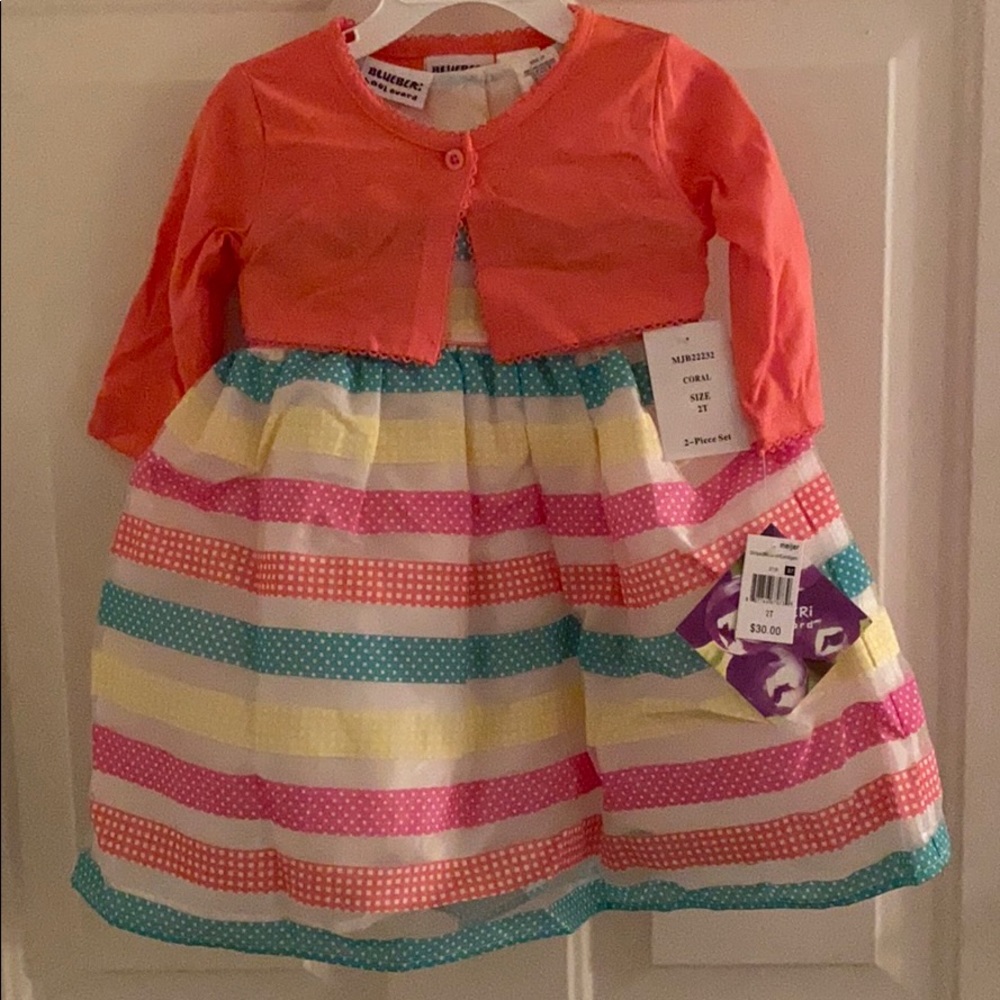Girl dresses with cardigan